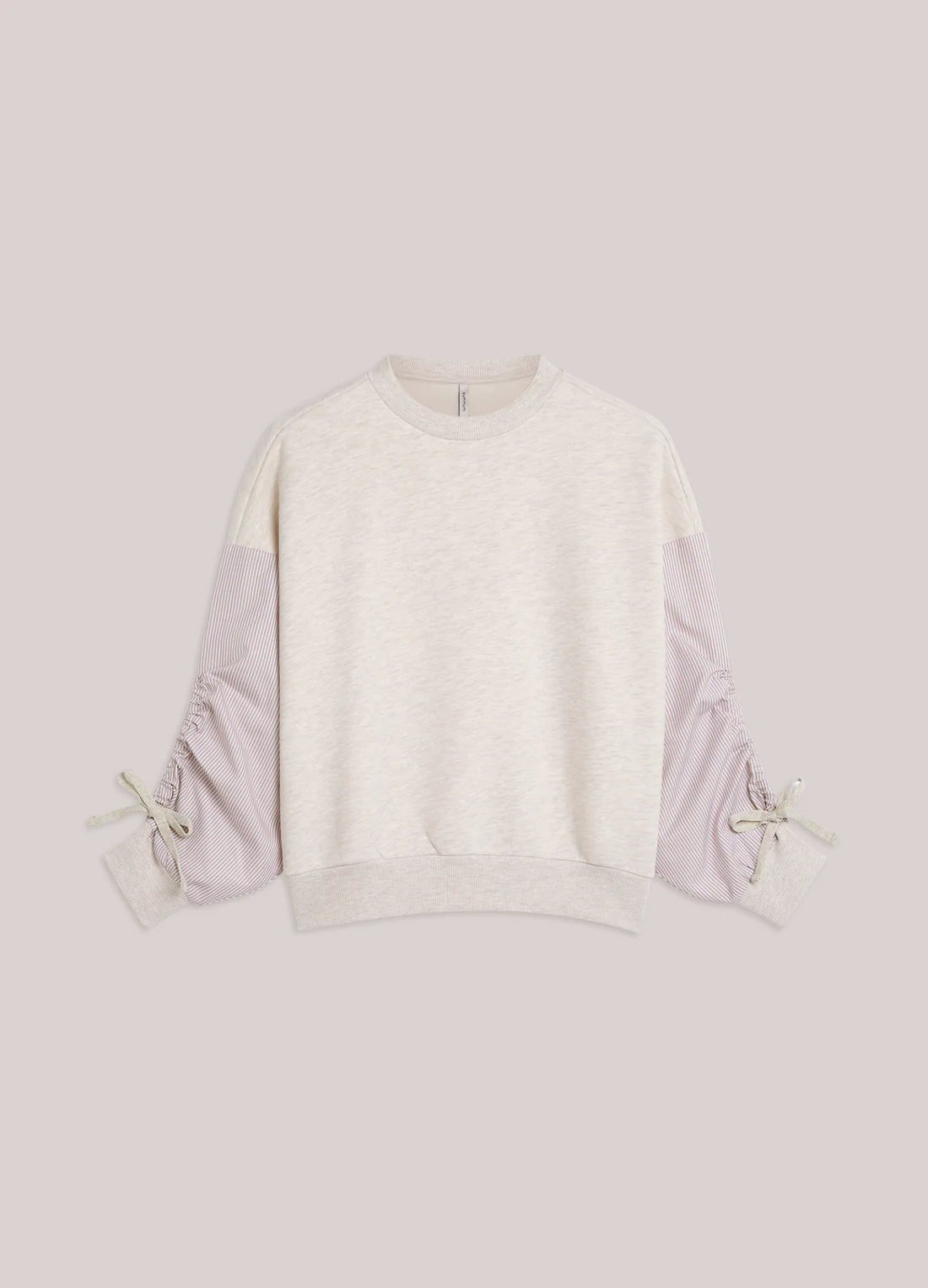Sweatshirt with cotton sleeves Top SUMMUM