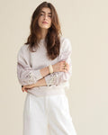 Sweatshirt with cotton sleeves Top SUMMUM