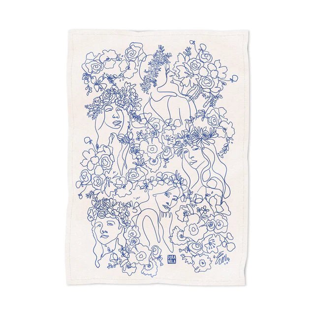 TEA TOWEL - DORA NOLA DORA NOLA BLANC