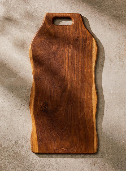 TEAK WOOD CUTTING BOARD WITH HANDLE Crusoe
