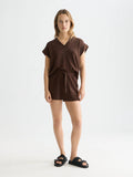 Tencel Shorts Scotch Soda Femme Hot Fudge XS