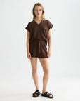 Tencel Shorts Shorts Scotch Soda Femme Hot Fudge XS