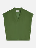 Tencel V-Neck Short Sleeve Sweater Knitwear Scotch Soda Femme