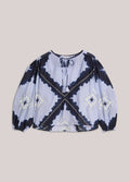 Tie-dye top in cotton voile Blouse SUMMUM