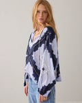 Tie-dye top in cotton voile Blouse SUMMUM