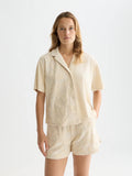 Towelling Short Sleeve Shirt Blouses Scotch Soda Femme Fog S