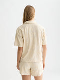Towelling Short Sleeve Shirt Blouses Scotch Soda Femme Fog M