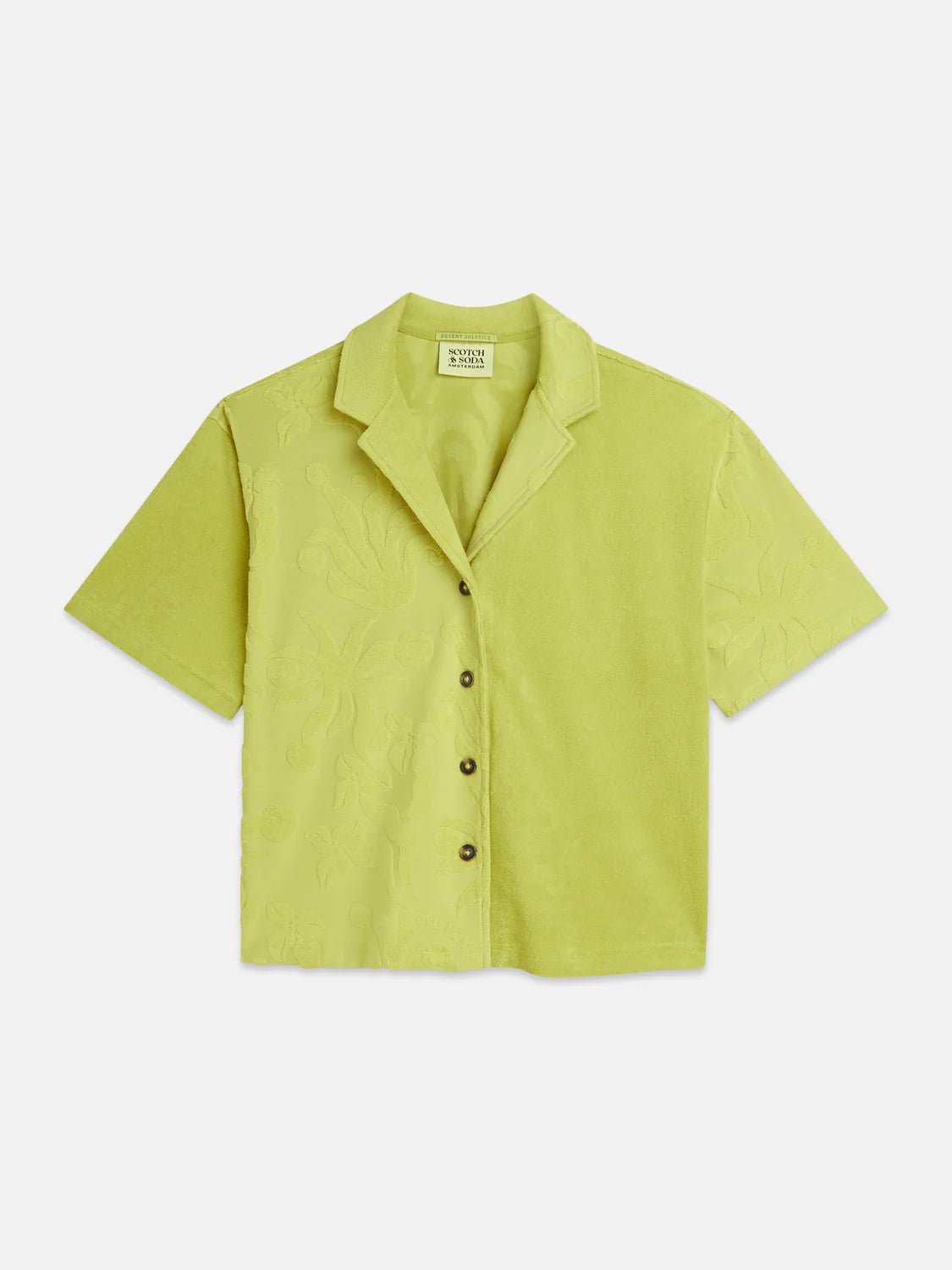 Towelling Short Sleeve Shirt Blouses Scotch Soda Femme