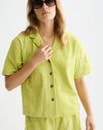 Towelling Short Sleeve Shirt Blouses Scotch Soda Femme