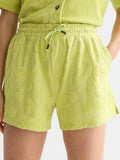 Towelling Shorts Scotch Soda Femme Green Oasis L