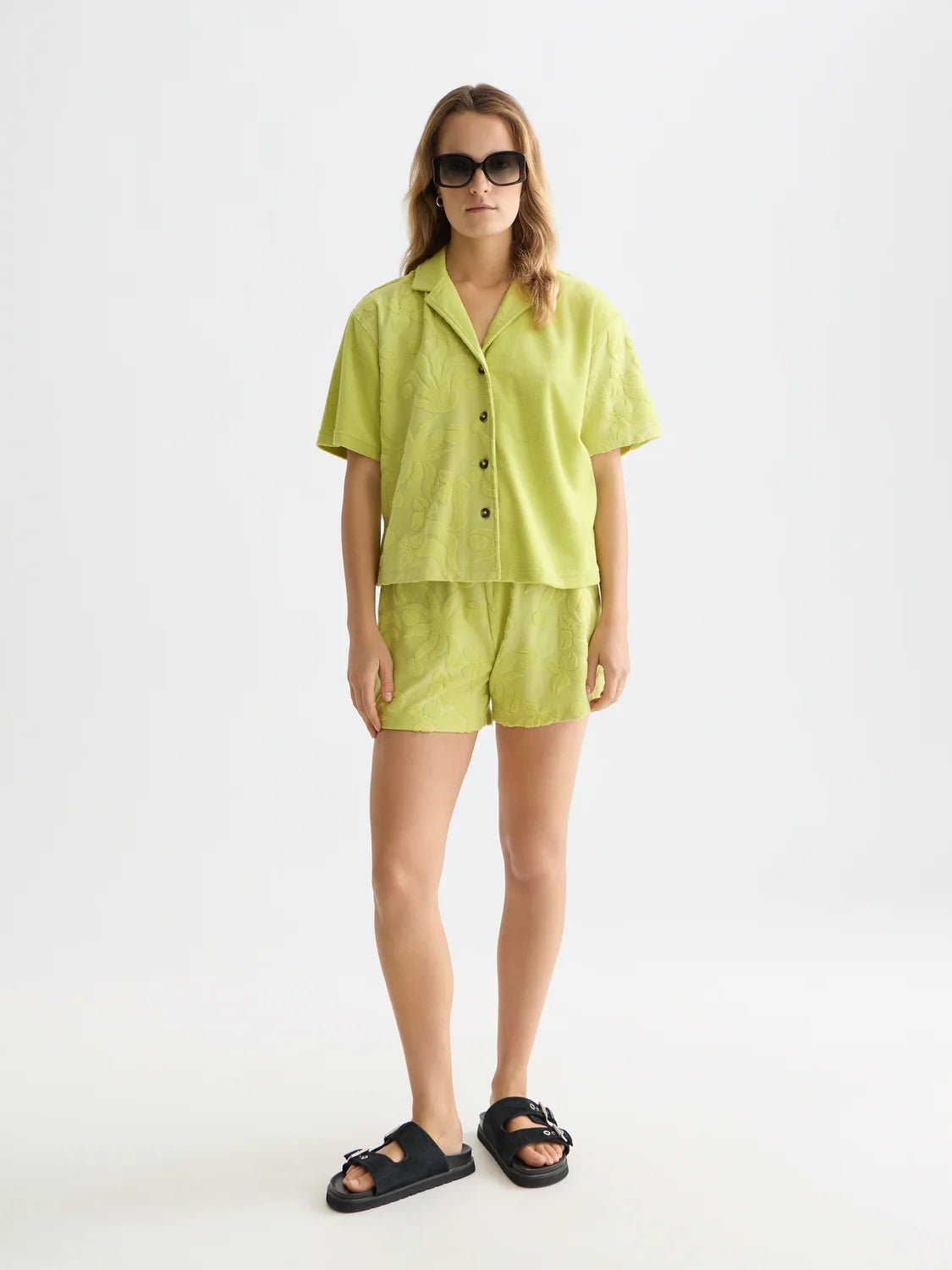 Towelling Shorts Scotch Soda Femme Green Oasis XS