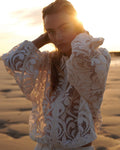 Transparent lace bomber jacket Outerwear SUMMUM