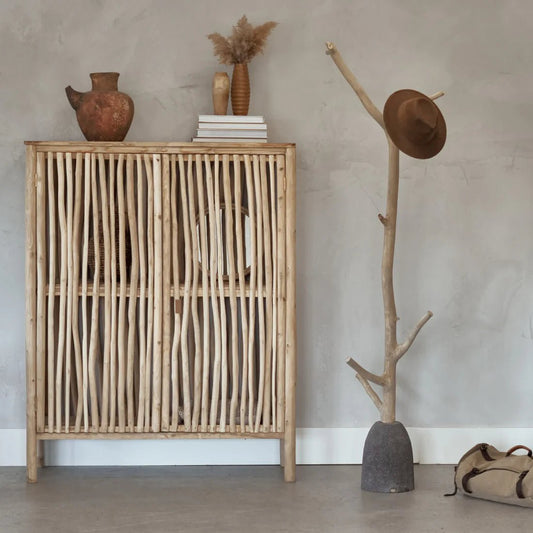 TREE BRANCH HOOK AND VOLCANIC STONE BASE Crusoe