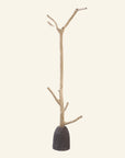 TREE BRANCH HOOK AND VOLCANIC STONE BASE Crusoe