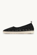 Tulip Electric Ballerina Footwear ILSE JACOBSEN Black Pearled Ivory 37