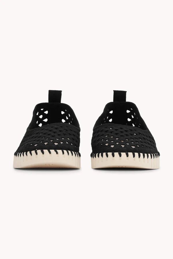Tulip Electric Ballerina Footwear ILSE JACOBSEN Black Pearled Ivory 39