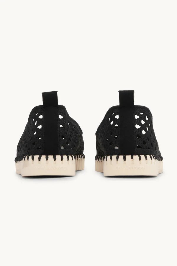 Tulip Electric Ballerina Footwear ILSE JACOBSEN Black Pearled Ivory 41