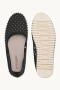 Tulip Electric Ballerina Footwear ILSE JACOBSEN Black Pearled Ivory 38