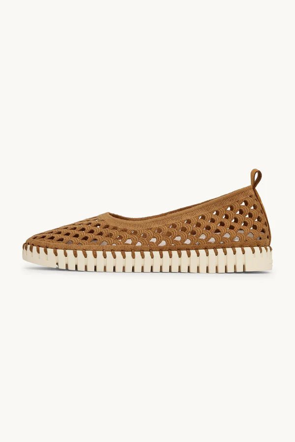 Tulip Electric Ballerina Footwear ILSE JACOBSEN Cashew Pearled Ivory 37