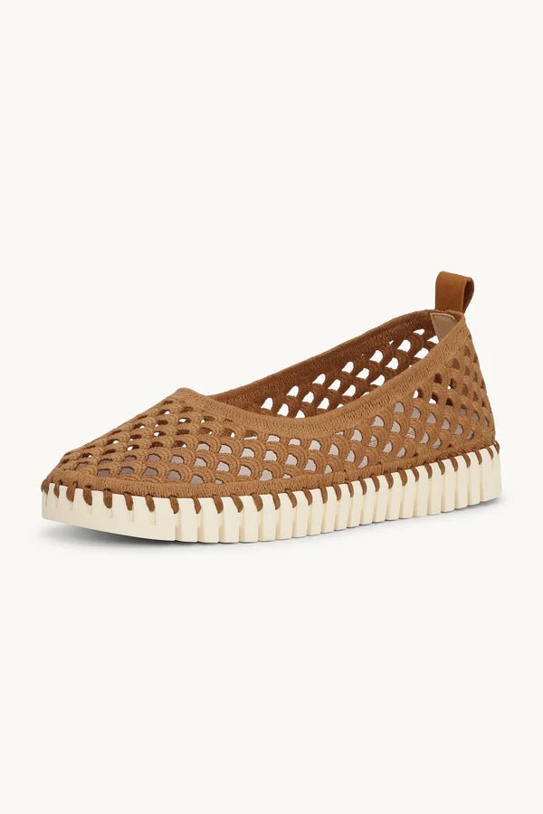 Tulip Electric Ballerina Footwear ILSE JACOBSEN Cashew Pearled Ivory 41