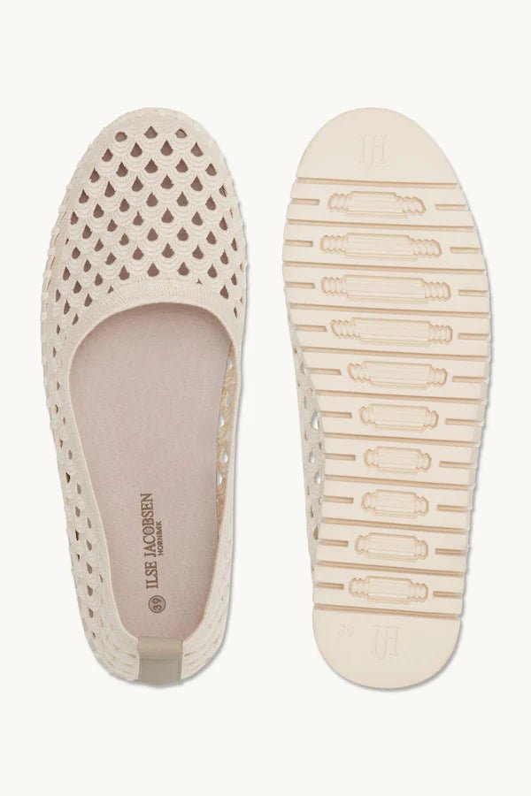 Tulip Electric Ballerina Footwear ILSE JACOBSEN Kit Pearled Ivory 38