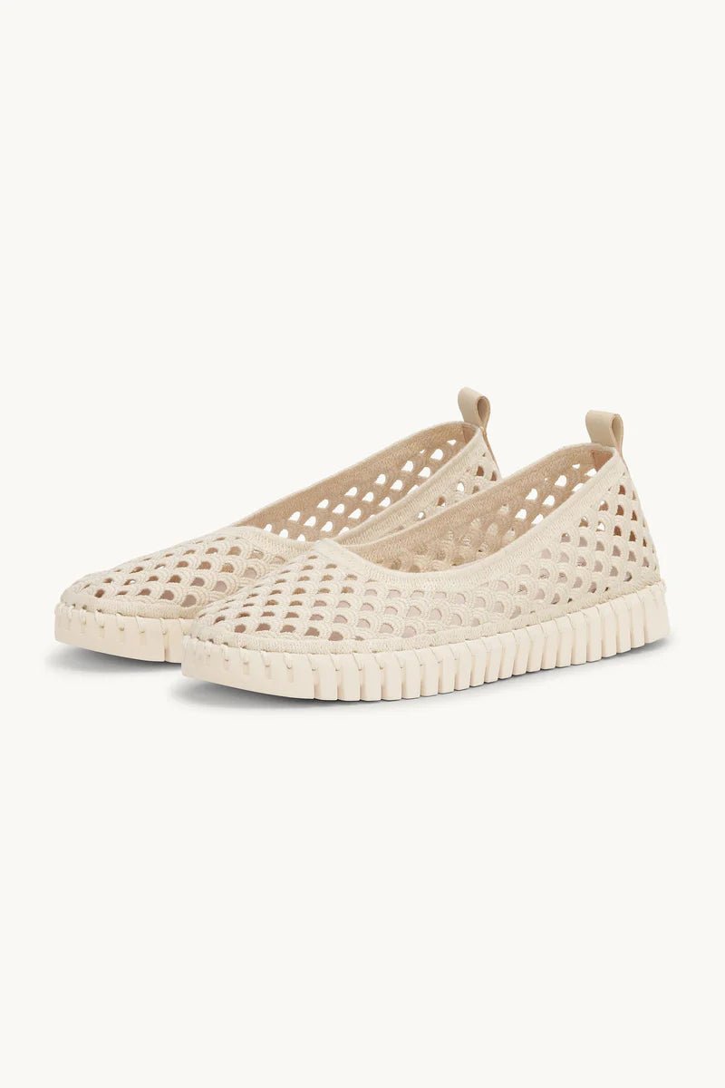 Tulip Electric Ballerina Footwear ILSE JACOBSEN Kit Pearled Ivory 43