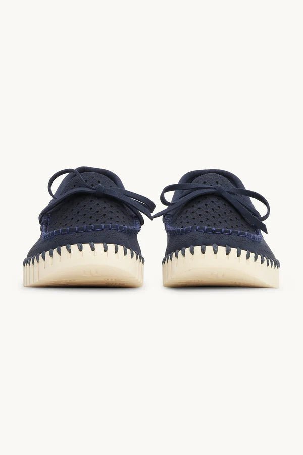 Tulip Sailor Shoe ILSE JACOBSEN Dark Indigo Pearled Ivory 39
