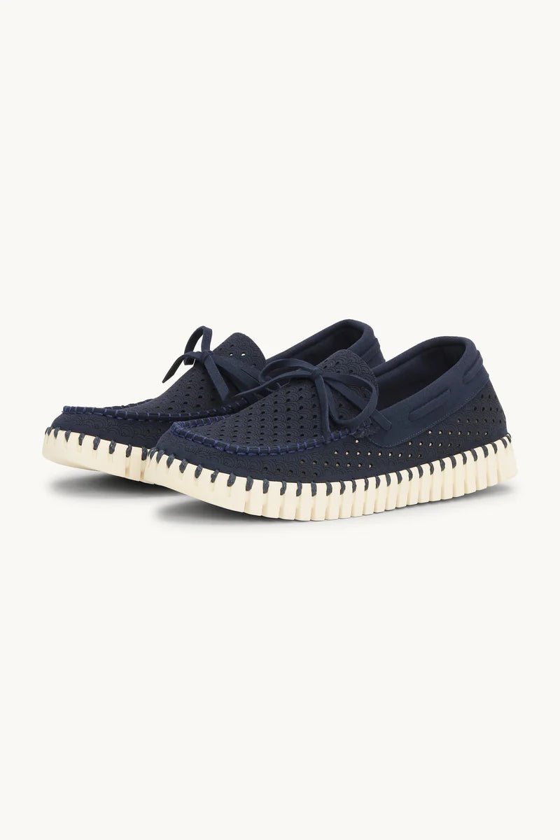 Tulip Sailor Shoe ILSE JACOBSEN Dark Indigo Pearled Ivory 41