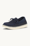 Tulip Sailor Shoe ILSE JACOBSEN Dark Indigo Pearled Ivory 40