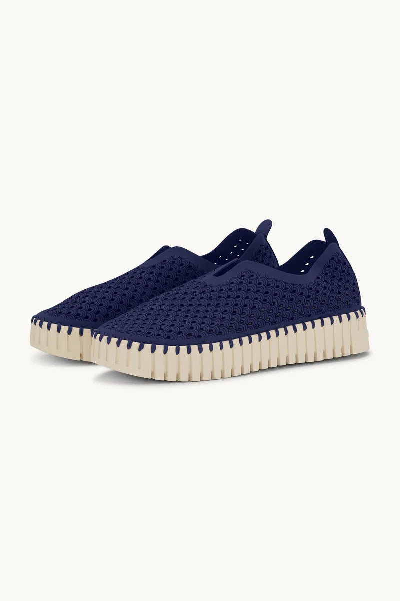 Tulip Slip-In On Plateau Sole Footwear ILSE JACOBSEN Dark Indigo 45
