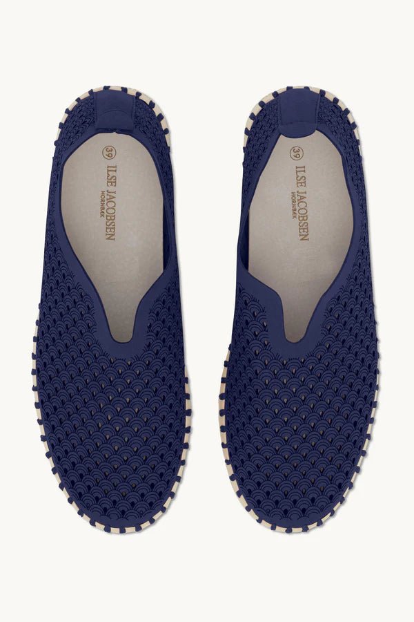 Tulip Slip-In On Plateau Sole Footwear ILSE JACOBSEN Dark Indigo 39