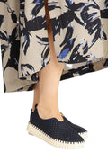 Tulip Slip-In On Plateau Sole Footwear ILSE JACOBSEN Dark Indigo 36