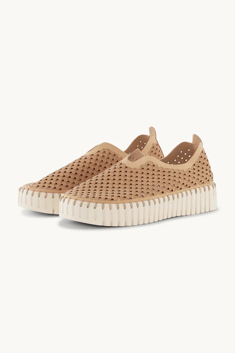 Tulip Slip-In On Plateau Sole Footwear ILSE JACOBSEN Latte 41