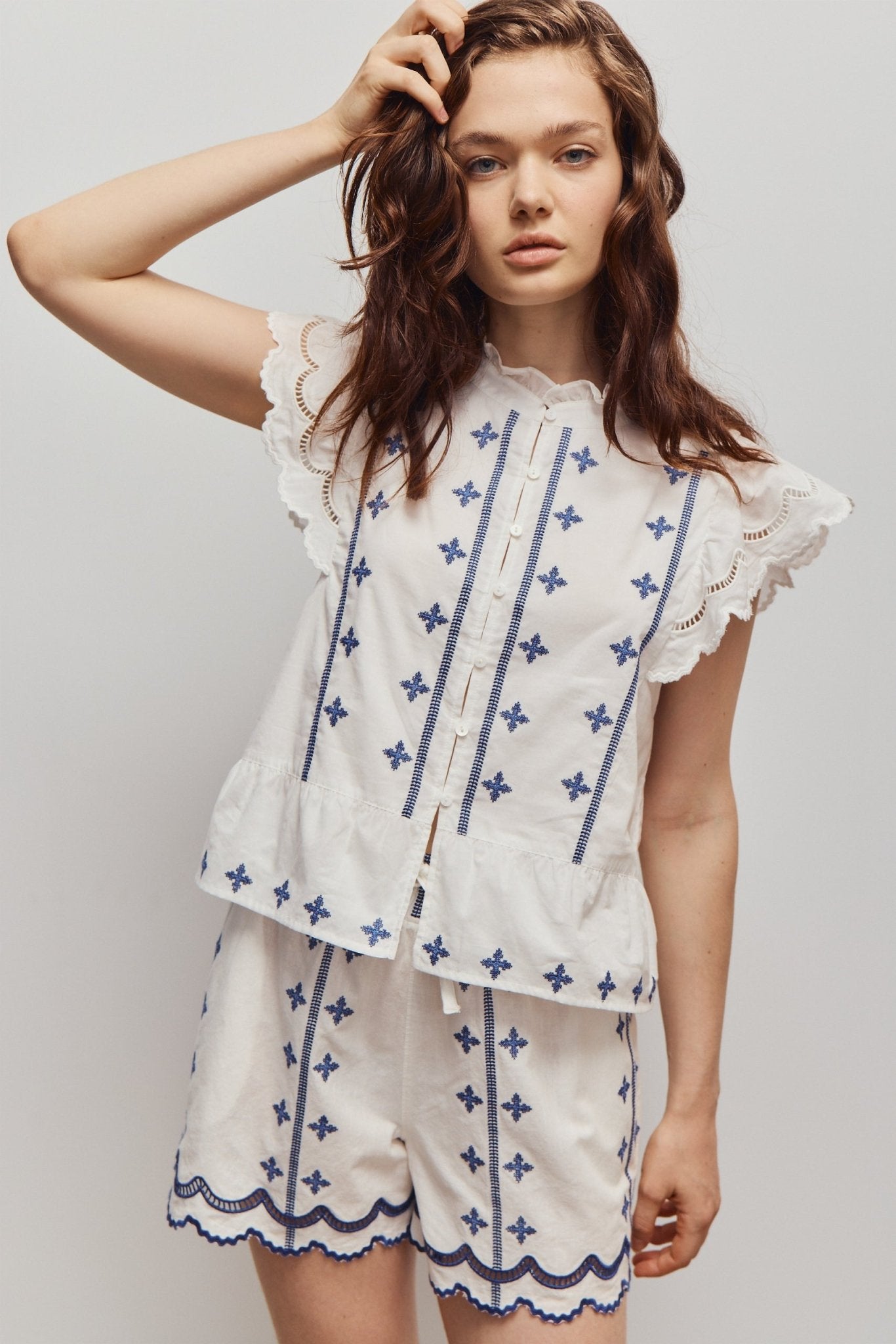 VALERIE BLOUSE Melissa Nepton OFF WHITE S