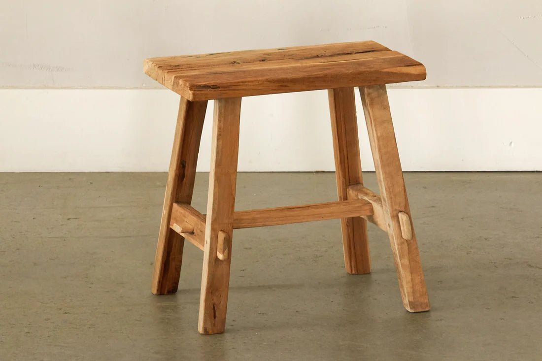 VINTAGE TEAK STOOL chair Crusoe