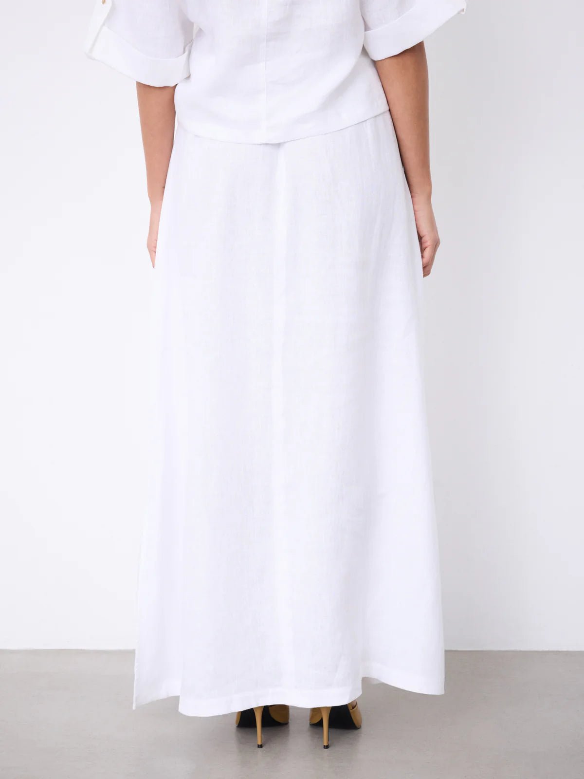 Vivienne linen skirt Notshy BLANC M