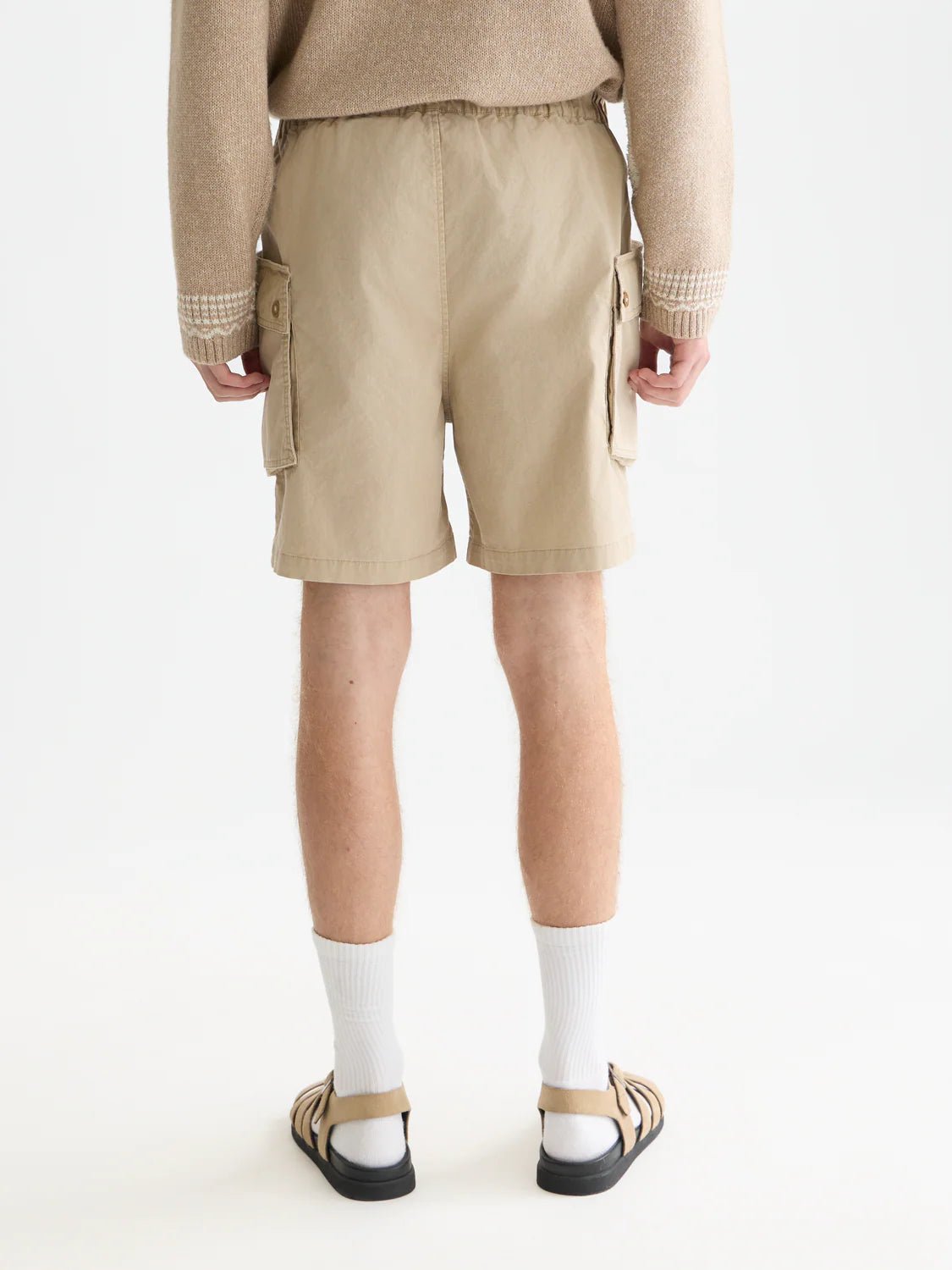 Washed Cotton-Blend Cargo Loose-Fit Bermuda Shorts Men Shorts Scotch Soda Homme