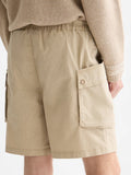 Washed Cotton-Blend Cargo Loose-Fit Bermuda Shorts Men Shorts Scotch Soda Homme