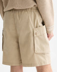 Washed Cotton-Blend Cargo Loose-Fit Bermuda Shorts Men Shorts Scotch Soda Homme