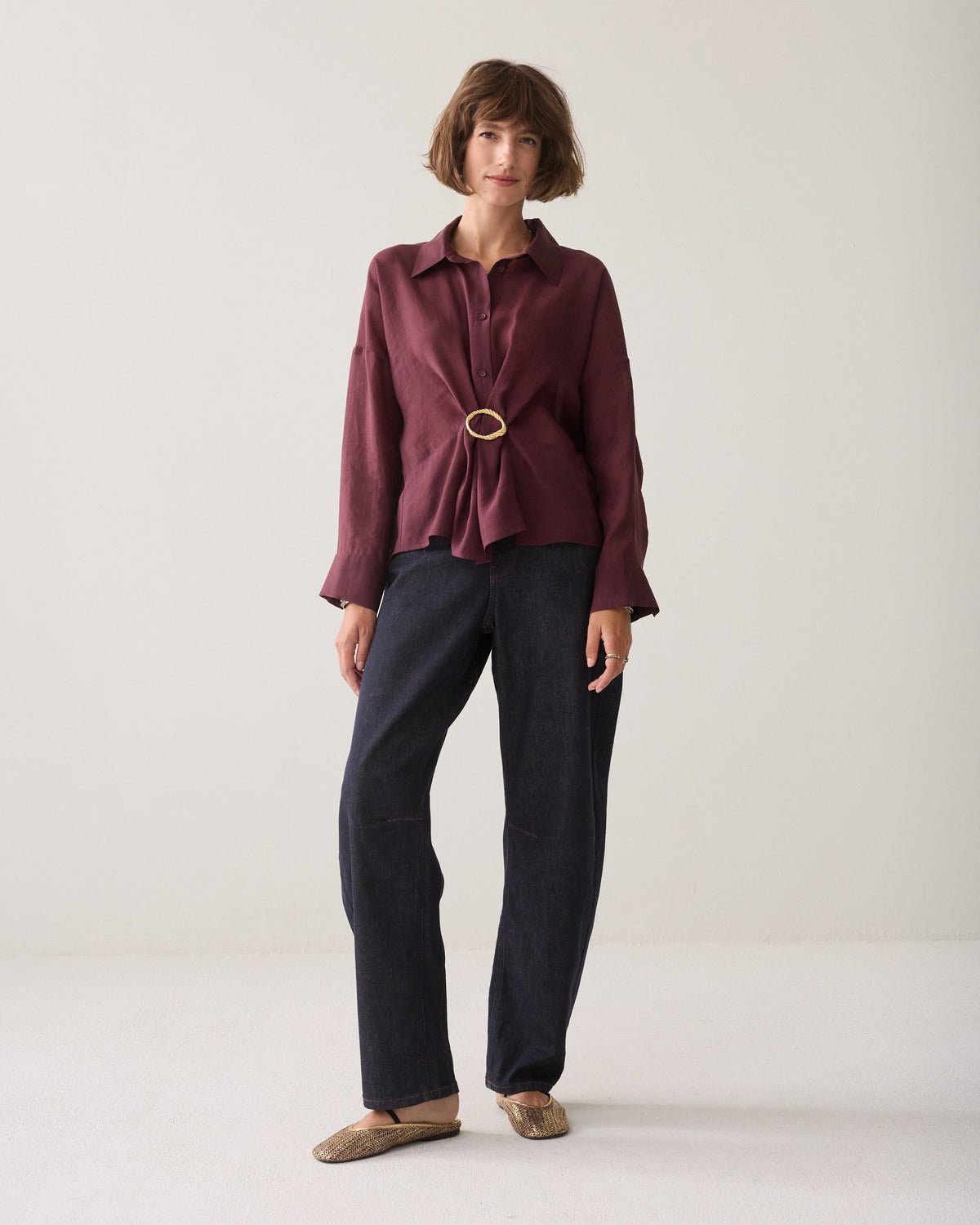 Wear-your-way blouse in lyocell Woman SUMMUM