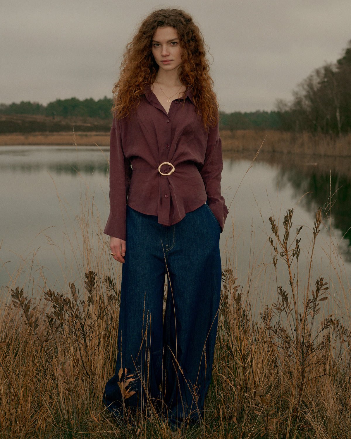 Wear-your-way blouse in lyocell Woman SUMMUM