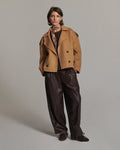 Wide-leg faux leather trousers Woman SUMMUM