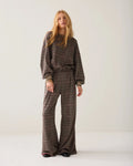 Wide-leg trousers in plaid jacquard Woman SUMMUM S/P MULTICOLOUR