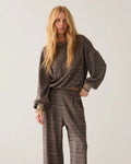 Wide-leg trousers in plaid jacquard Woman SUMMUM XS/TP MULTICOLOUR