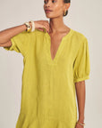 WOVEN LINEN DRESS 2 Dresses VELVET CHALK 3XL