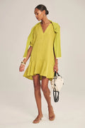 WOVEN LINEN DRESS 2 Dresses VELVET CITRON XL