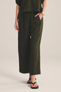 WOVEN LINEN PANT VELVET MUDSLIDE XL