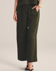 WOVEN LINEN PANT Trousers VELVET MUDSLIDE XL