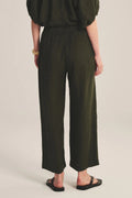 WOVEN LINEN PANT VELVET MUDSLIDE M
