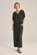 WOVEN LINEN PANT VELVET MUDSLIDE XXL